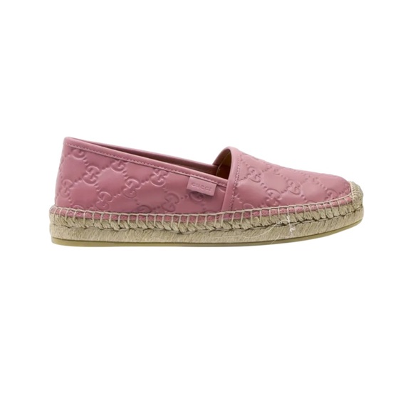 Gucci rose baby pink espadrille Slip-Ons 454703 CWC10 5812 size 37 EUR - Picture 1 of 12